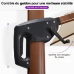 Ampelschirm Rund Holzoptik Aluminium – Mit Standfuß, UV-Schutz, Neigbar für Garten & Terrasse – Image 5