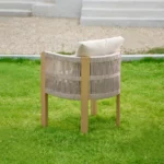 7-teilige Garten-Essgruppe aus Aluminium mit Ausziehtisch und 6 Geflechtstühlen – Bild 14