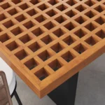 Garten-Essgruppe Grida mit 8 Teakholz- und Polyrattan-Stühlen – 9-teilig – Image 5