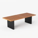 Garten-Essgruppe Grida mit 8 Teakholz- und Polyrattan-Stühlen – 9-teilig – Image 12