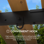 Pergola MARAO von Sunjoy, Außenmaße 3,1 × 1,9 m – Image 6