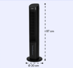Luftkühler Mistral 4 L Schwarz 360 m³/h Mobile Klimatisierung mit Ventilatorfunktion – Image 2