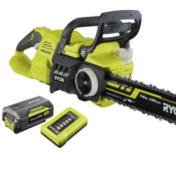 Akku-Kettensäge RYOBI RY36CSX35A-150, 36 V, 35 cm Schwert