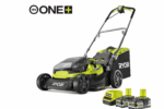 Akku-Rasenmäher RYOBI RY18LMH37A-250 Hybrid 18V, 2×5 Ah, Schnittbreite 37 cm