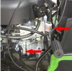 Aufsitzrasenmäher  John Deere X106 – 107 cm Schnittbreite – Image 4