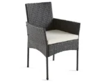 Gartenmöbel-Set für 4 Personen aus Polyrattan schwarz/weiß – Modell Marbella – Best Mobilier – Image 8