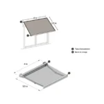 Elektrische Kassettenmarkise Aix2 XL 400 x 350 cm Grau – Motorisiert, Acrylbespannung Carbongrau – Image 7