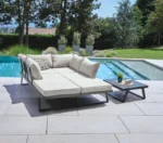 Modulare Gartenlounge Oakland aus Aluminium für 6 Personen – Anthrazit – Image 5