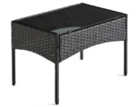 Gartenmöbel-Set für 4 Personen aus Polyrattan schwarz/weiß – Modell Marbella – Best Mobilier – Image 6