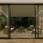 Markise Elektrische 4,95 x 3,5 m mit LED-Beleuchtung, Acrylstoff Beige, Weiß – Image 3