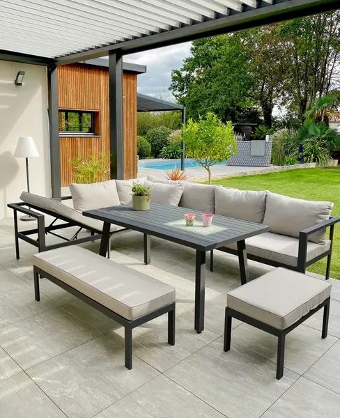 Gartenlounge Antalya aus Aluminium für Garten und Terrasse