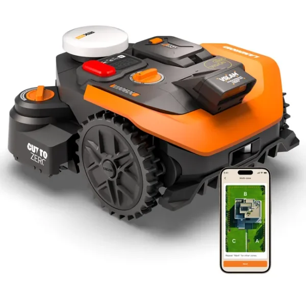 Mähroboter 800 m² WORX Landroid Vision Cloud WR308E  Kabellos RTK Cloud Vision AI WLAN Bluetooth