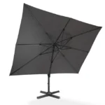Ampelschirm CALVI 400 x 300 cm Grau – 360° drehbar, neigbar, inklusive Schutzhülle – Image 4
