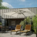 NATERIAL Oris Sonnenliege Aluminium Anthrazit Eukalyptusholz verstellbar – Image 4