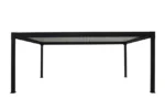 Bioklimatische Pergola Ménéa 6x4 m Aluminium Schwarz mit LED Lamellendach Freistehend 24 m²
