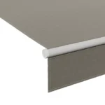 Calima Kassettenmarkise Manuell 3,95 x 3 m Weiß Polyestergewebe Taupe Aluminium – Image 2