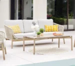 Gartenmöbel-Set aus Metall Braun für 5 Personen – Image 5