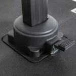 Ampelschirm 4x3 m Grau 360° drehbar neigbar Sonnenschirm mit rollbarem Schirmständer und Kurbel – Bild 3