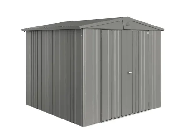 Biohort Europa Metallgerätehaus 244 x 228 cm 5,56 m² Stahl Gartenhaus Quarzgrau