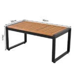 Gartenlounge aus Eisen in Grau für bis zu 8 Personen – Image 6