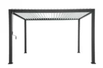 Freistehende bioklimatische Pergola PRIMA aus Aluminium, anthrazitgrau, 12 m² – Image 7