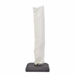 Naterial Sonora Ampelschirm 391x282 cm Grau Aluminium 360° drehbar neigbar UV-Schutz Sonnenschirm – Image 3